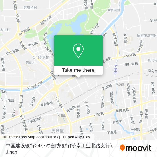 中国建设银行24小时自助银行(济南工业北路支行) map