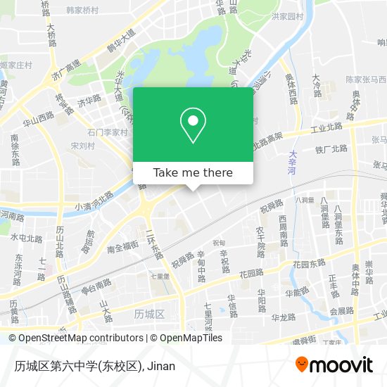 历城区第六中学(东校区) map