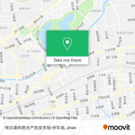 维尔康肉类水产批发市场-停车场 map