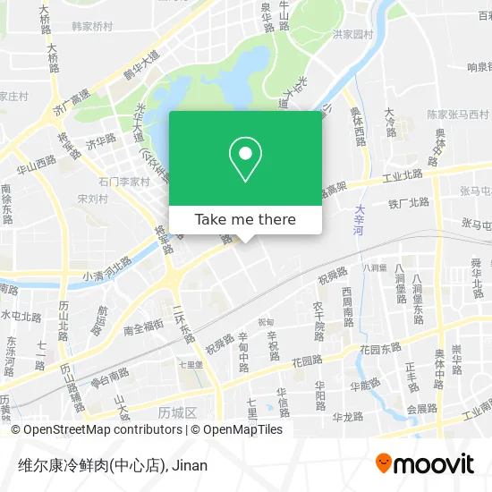维尔康冷鲜肉(中心店) map
