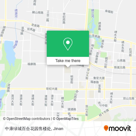 中康绿城百合花园售楼处 map
