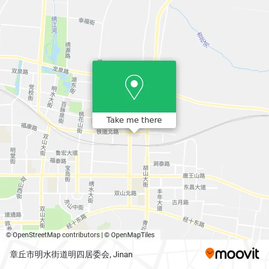 章丘市明水街道明四居委会 map
