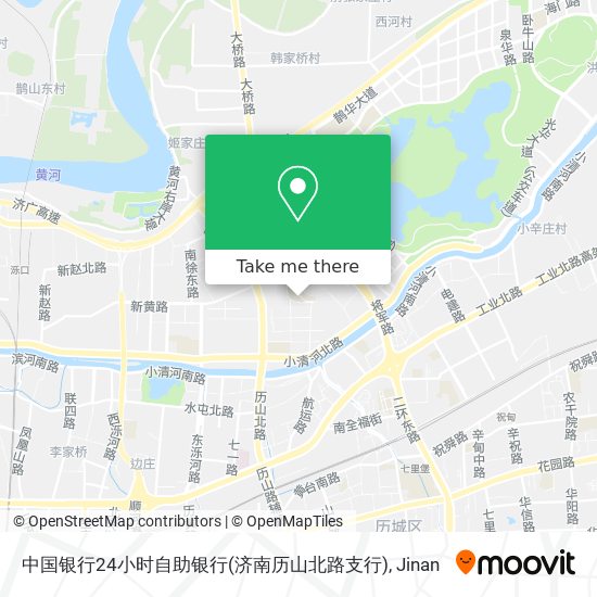 中国银行24小时自助银行(济南历山北路支行) map