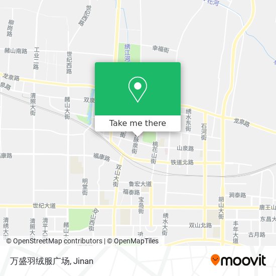 万盛羽绒服广场 map