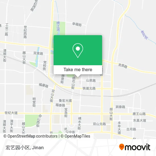 宏艺园小区 map