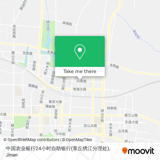 中国农业银行24小时自助银行(章丘绣江分理处) map