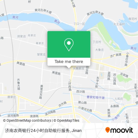 济南农商银行24小时自助银行服务 map