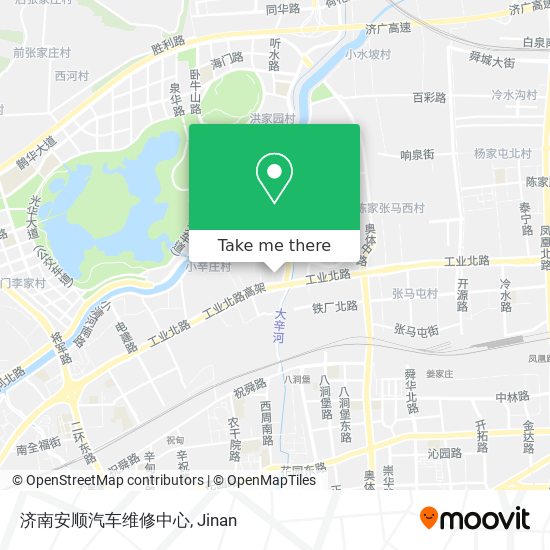 济南安顺汽车维修中心 map