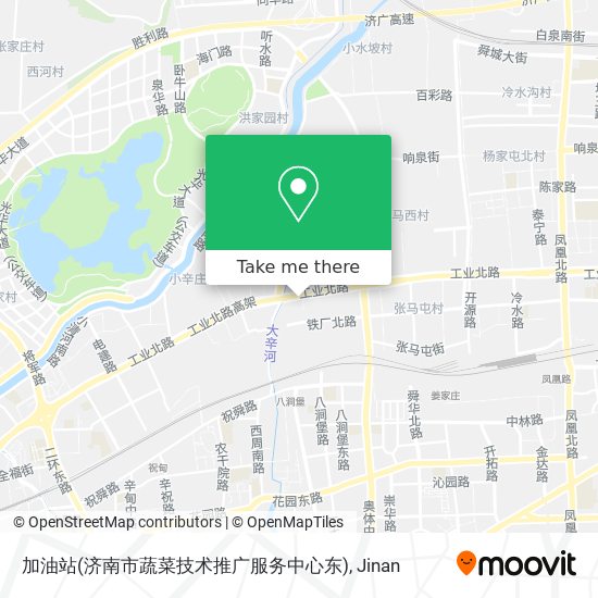 加油站(济南市蔬菜技术推广服务中心东) map
