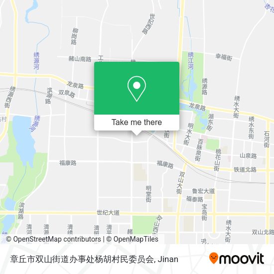 章丘市双山街道办事处杨胡村民委员会 map