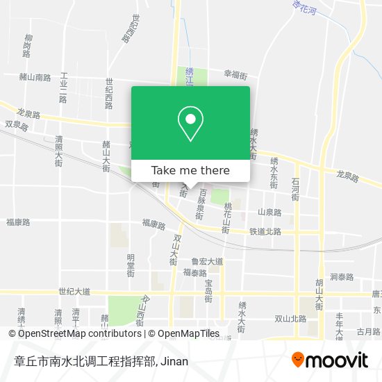 章丘市南水北调工程指挥部 map