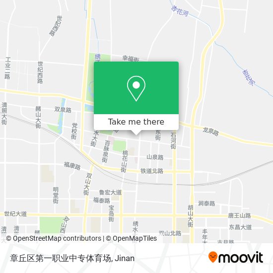 章丘区第一职业中专体育场 map