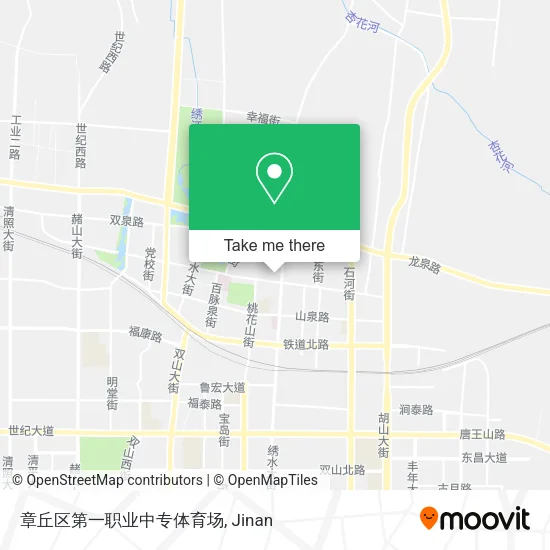 章丘区第一职业中专体育场 map