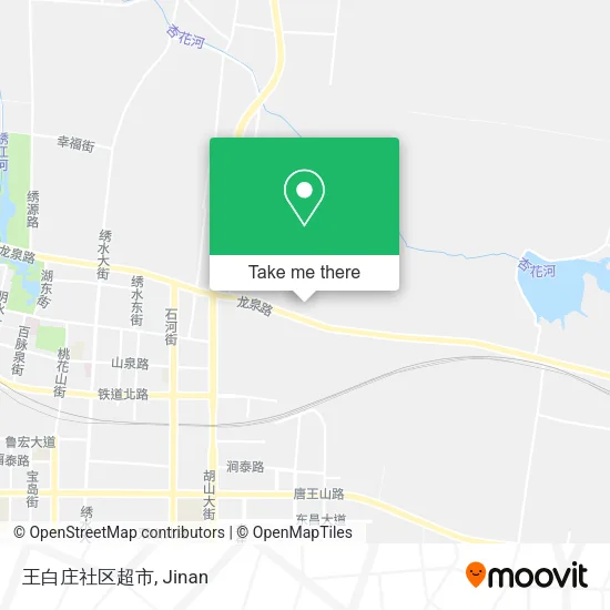 王白庄社区超市 map