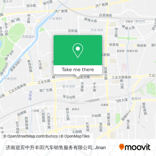 济南迎宾中升丰田汽车销售服务有限公司 map