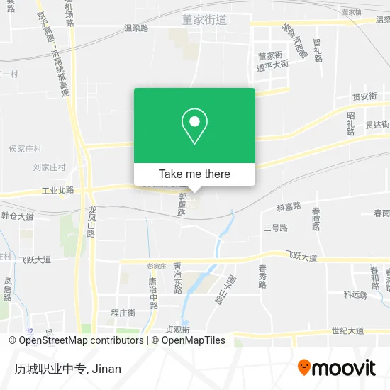 历城职业中专 map