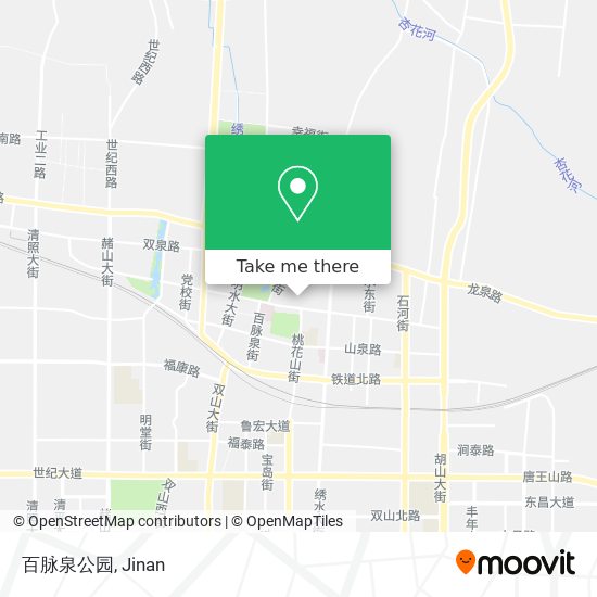 百脉泉公园 map