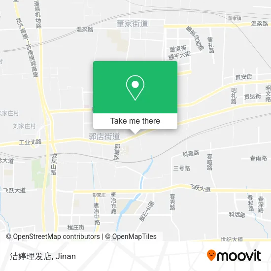 洁婷理发店 map