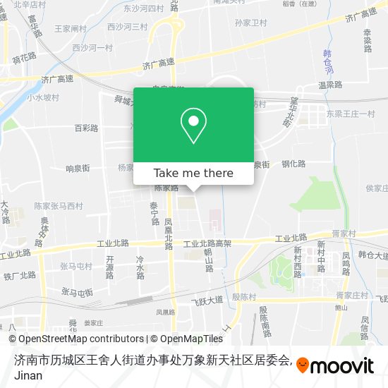 济南市历城区王舍人街道办事处万象新天社区居委会 map
