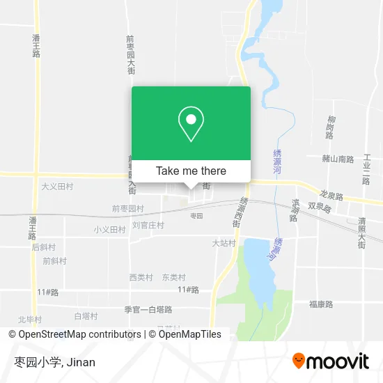 枣园小学 map
