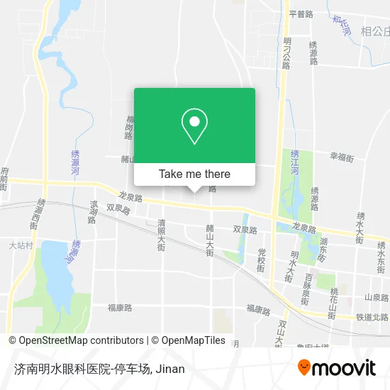 济南明水眼科医院-停车场 map