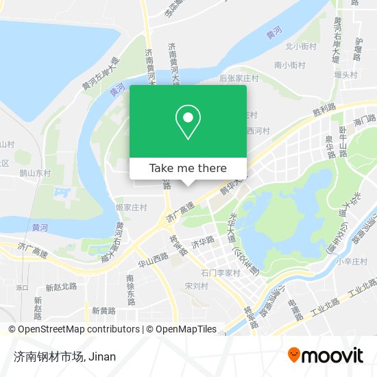 济南钢材市场 map