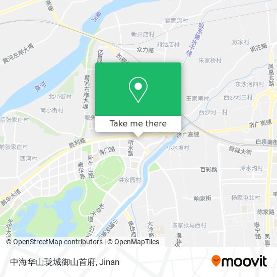 中海华山珑城御山首府 map