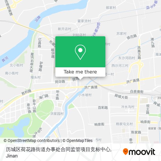 历城区荷花路街道办事处合同监管项目竞标中心 map