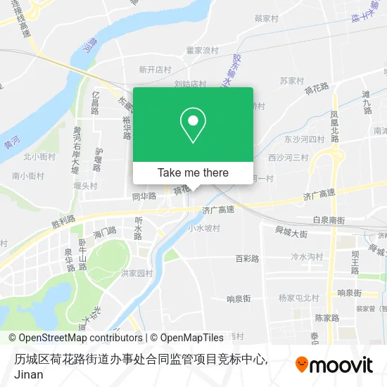 历城区荷花路街道办事处合同监管项目竞标中心 map