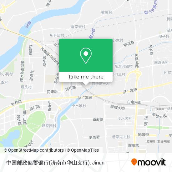 中国邮政储蓄银行(济南市华山支行) map