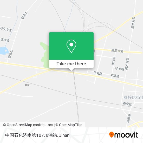 中国石化济南第107加油站 map