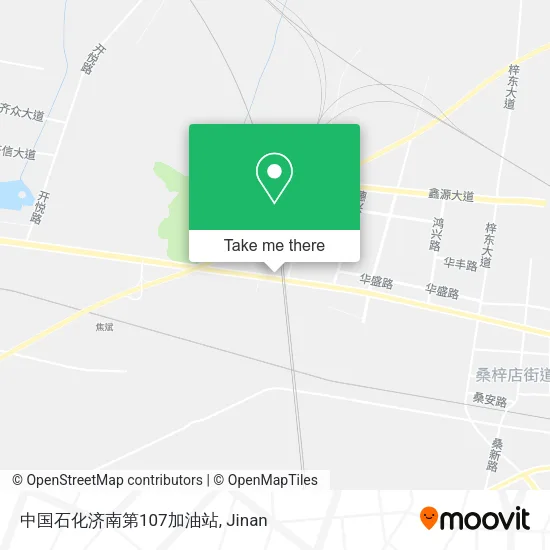 中国石化济南第107加油站 map