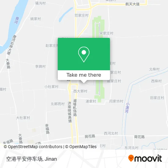 空港平安停车场 map