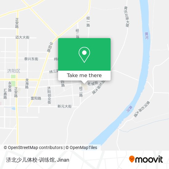 济北少儿体校-训练馆 map