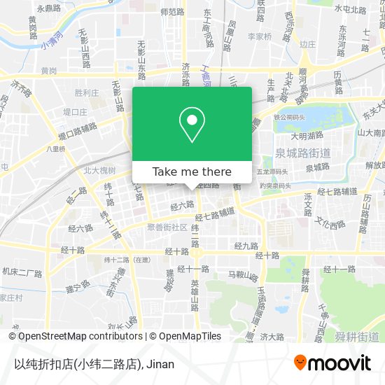 以纯折扣店(小纬二路店) map
