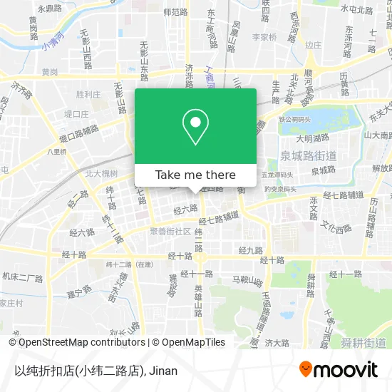 以纯折扣店(小纬二路店) map