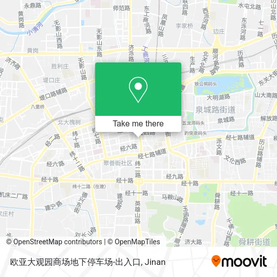 欧亚大观园商场地下停车场-出入口 map