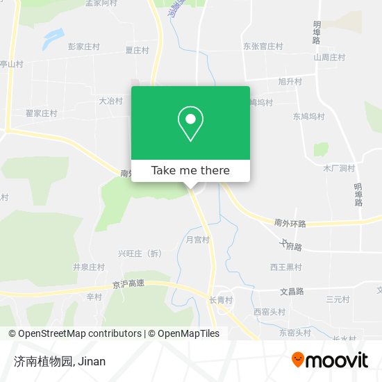 济南植物园 map