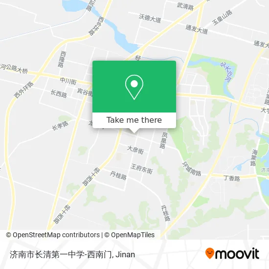 济南市长清第一中学-西南门 map