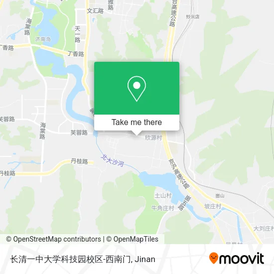 长清一中大学科技园校区-西南门 map