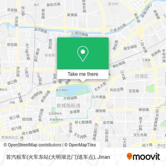 首汽租车(火车东站(大明湖北门)送车点) map
