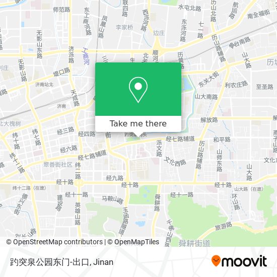 趵突泉公园东门-出口 map