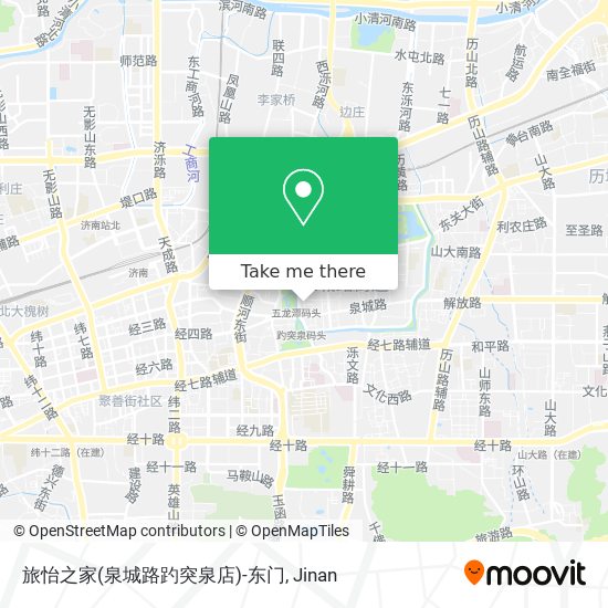 旅怡之家(泉城路趵突泉店)-东门 map
