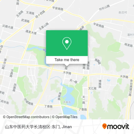 山东中医药大学长清校区-东门 map