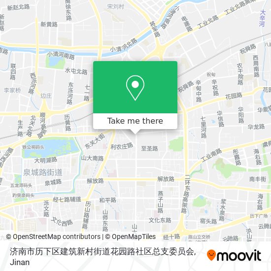 济南市历下区建筑新村街道花园路社区总支委员会 map