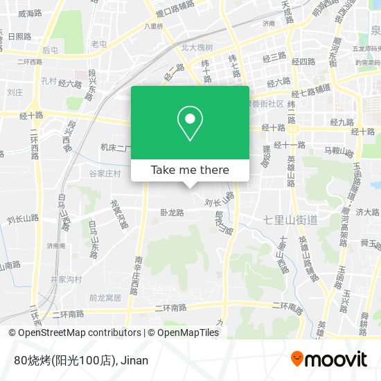 80烧烤(阳光100店) map