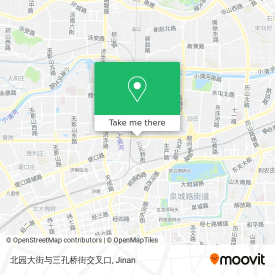 北园大街与三孔桥街交叉口 map