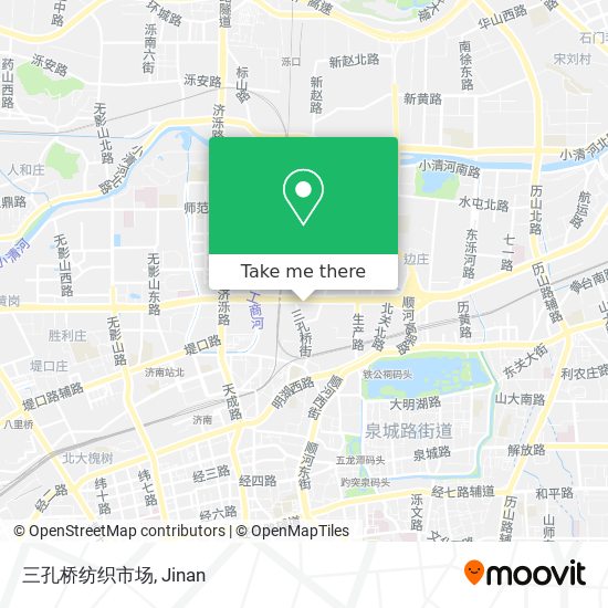 三孔桥纺织市场 map
