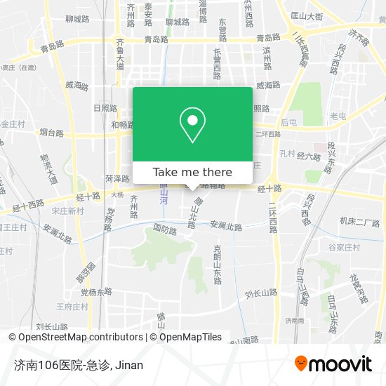 济南106医院-急诊 map