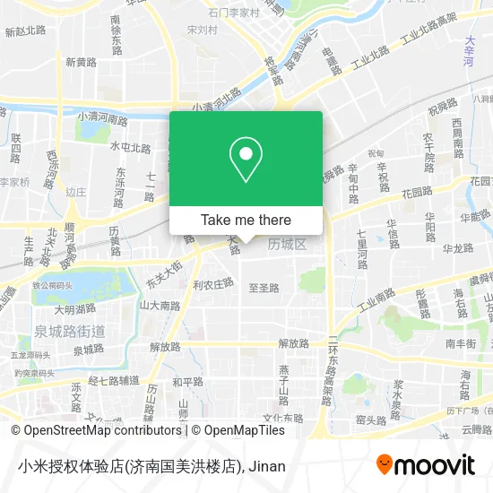 小米授权体验店(济南国美洪楼店) map